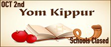 Yom Kippur - Schools Closed